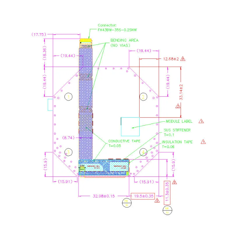 2,5-calowy wyświetlacz z okrągłym modułem TFT 480*480